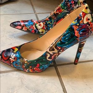 Anne Michelle Graffiti Heels